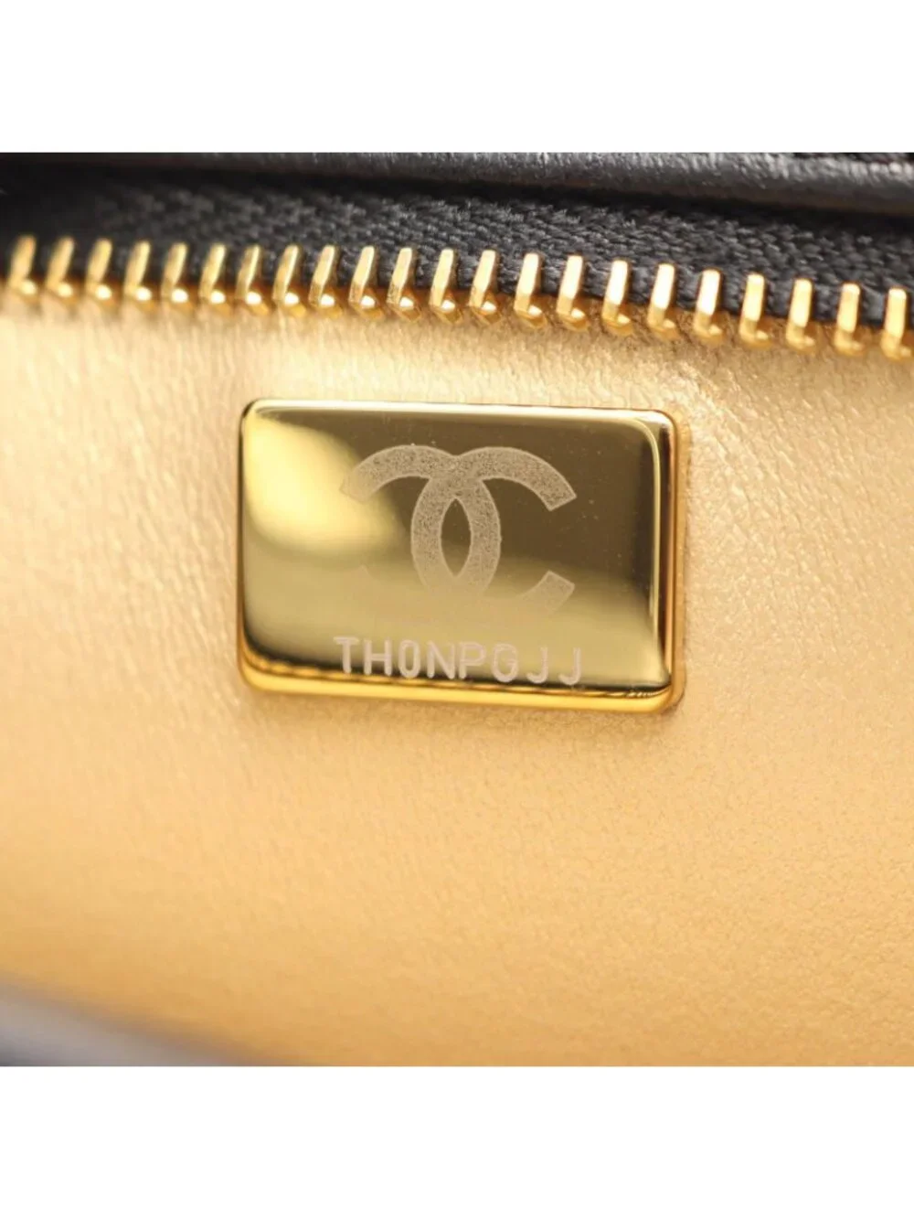 Chanel Handbag Quilted Chain Clutch Black Lambskin